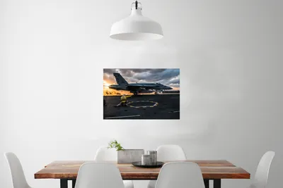 Produktbild von MuchoWow® Poster Flugzeuge - Düsenjäger - Sonne 90x60 cm - Schlafzimmer