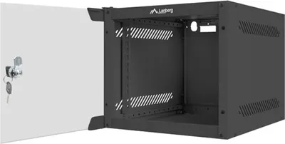 Produktbild von Lanberg szafa wisząca rack 10" 4U/280X310 drzwi szklane czarne