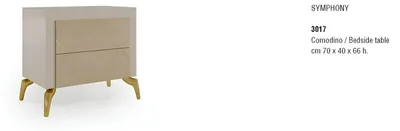 Produktbild von Nachttisch Design Tisch Möbel Nachttische Holz Schlafzimmer Beistelltisch Neu