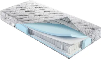 Produktbild von Tonnentaschenfederkernmatratze - 100 x 200 cm - 7-Zonen-Tonnentaschenfederkern - Härtegrad 2