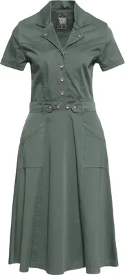 Produktbild von QUEEN KEROSIN Swingkleid Im 50Er Jahre Workwear Stil Green Xs