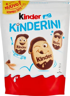 Produktbild von kinder Kinderini knusprige Kekse mit Schokolade und Milch 250g