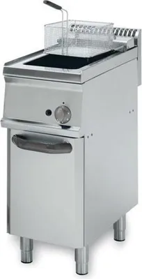 Obrázok produktu pre Plynová fritéza KBS 1 nádrž 1x 14 litrov voľne stojaca jednotka 350x700x850 mm 1 košík 1 veko