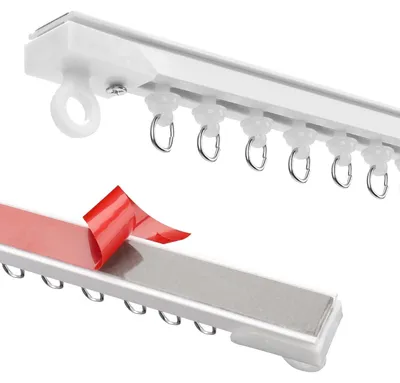 Image de Omgoods - Barre de rideau adhésive pour plafond ou mur
