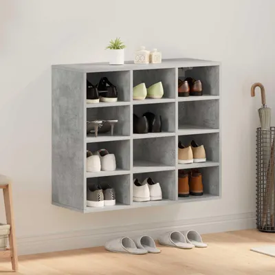 Immagine prodotto di vidaXL Scarpiera grigio cemento 77,5 x 30 x 67 cm Materiale a base di legno