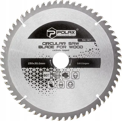 Zdjęcie produktu dla Tarcza piła tarczowa do drewna 230 x 30.0/25.4 60Т Polax
