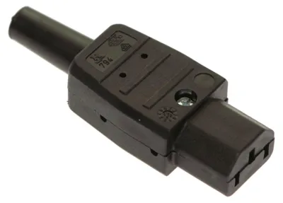 Immagine prodotto di as-Schwabe Presa di corrente termoplastica 70° Nero Tipo C13 IEC 230V IP20