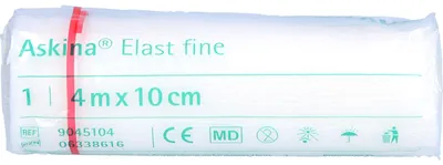 Obrázok produktu pre B. BRAUN Askina Elastický fixačný obväz 4 m x 10 cm celofán, balenie po 1 ks
