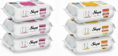 Produktbild von Sleepy Easy Clean Feuchttücher 3x Pink  + 3x Gelb