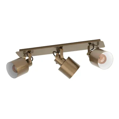 Image de Eglo 43819 SOUTHERY E27 triple plafonnier 700x110mm crème-or blanc