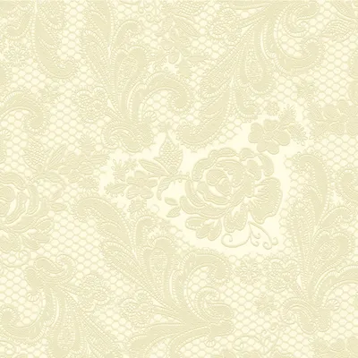 Produktbild von PPD Serviette Lace embossed ivory  33x33
