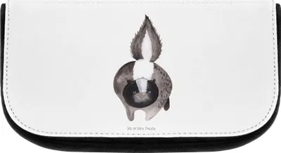 Produktbild von Mr. & Mrs. Panda Schminktäschchen Stinktier Angriff - Weiß - Geschenk, Stinker, Kosmetiktasche, Organizer, aufbewahrungstasche, Drohung, Raubtier, Skunk, Wildtier