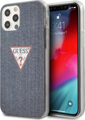 Image de Guess Guhcp12Lpcujuldb Iphone12 Pro Max 6,7 Granatowy/Dark Blue Hardcase Jeans Collection