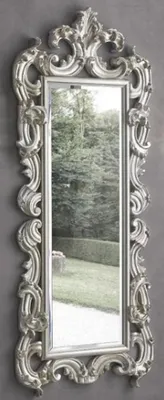 Produktbild von Casa Padrino Luxus Barock Spiegel Silber 86 x 8 x H. 203 cm - Barock Garderobenspiegel - Möbel im Barockstil