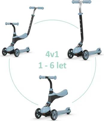 Obrázek produktu pro QPLAY Koloběžka / odrážedlo Sema Blue, věk 1 - 6 let, do 50 kg