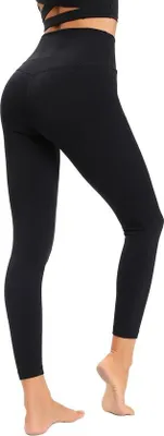 Produktbild von Famanu Leggings mit hoher Taille und Bauchkontrolle - Schwarz - Größe L
