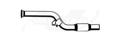 Produktbild von VANSTAR Abgasrohr Auspuffrohr passend für MERCEDES-BENZ SPRINTER 3-t Kasten (903) Vorne 23104MB