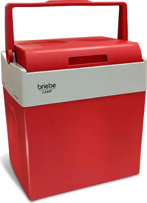 Produktbild von Briebe CF1153RED Tragbare Elektrische Kühlbox, 28 Liter, 12V für Auto und 220V Rot