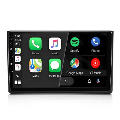 Produktbild von 2GB+64G Android 15 Autoradio Carplay Für Audi A4 8E 8H B6 B7 2000-2009 GPS Navigation WiFi Bluetooth FM RDS SWC DAB+ USB 2 DIN 4-Kern