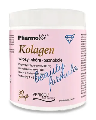 Obrázok produktu pre KOLAGÉN S BROSKYŇOVOU PRÍCHUŤOU - BANÁNOVÁ BEAUTY FORMULA BEZLEPKOVÁ 174 g - PHARMOVIT