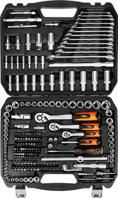 Immagine prodotto di Set di 220 chiavi da 1/2", 3/8", 1/4" 10-220 NEO