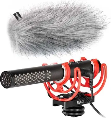 Produktbild von Rode Videomic NTG Kamera-Mikrofon mit Fellwindschutz WSWH