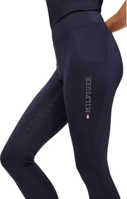 Produktbild von Tommy Hilfiger Eqestrian Vollbesatz Reitleggings Amber High Waist desert sky, Größe:S