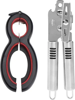 Produktbild von Multifunktionales manuelles Dosenöffner-Set aus Edelstahl für den Haushalt, Küchenutensilien