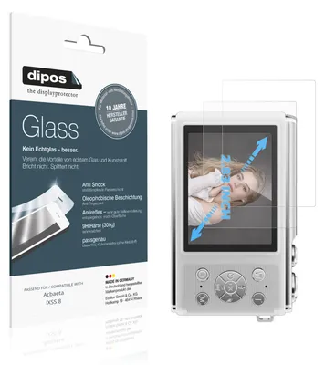 Produktbild von 2x Schutzfolie für Acbaeta IXSS 8 matt - Anti-Shock 9H Folie dipos Glass Kunststoffglas