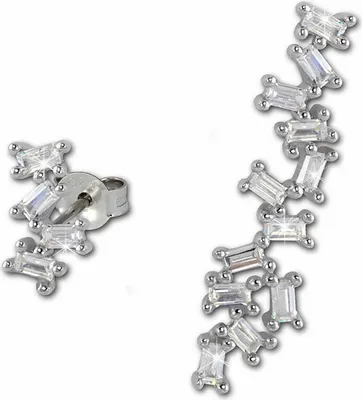 Produktbild von SilberDream weiß Ohrringe Glamour Zirkonia Damen 925 Silber Ohrstecker GSO466W