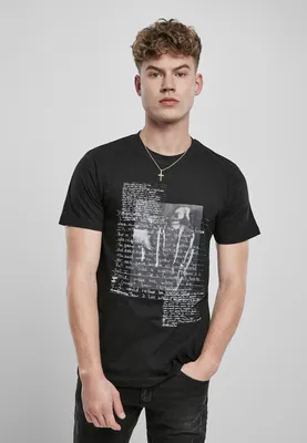 Obrázek produktu pro Pánské tričko Mr. Tee Tupac Lyrics Tee black - 3XL