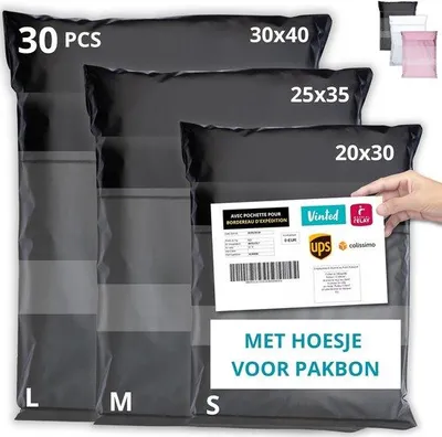 Obrázok produktu pre Vodotesné vrecká na oblečenie, 30 ks, plastové