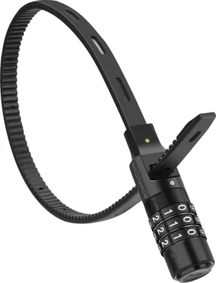 Immagine prodotto di Lucchetto per bicicletta ROCKBROS, cinghia di sicurezza multifunzionale, lucchetto a combinazione con codice a 3 cifre