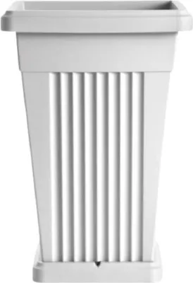 Image de BAMA Pot de fleurs PIRAMIDE 50L, blanc