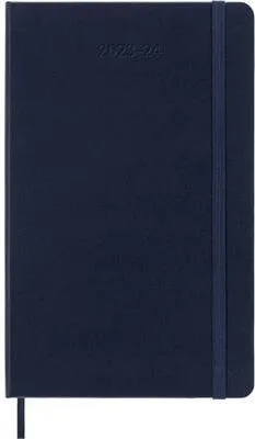 Produktbild von Moleskine 18 Monate Wochen Notizkalender 2023/2024, L/A5, 1 Wo = 1 Seite, Rechts Linierte Seite, Hard Cover, Saphir