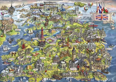 Produktbild von Gibsons Beautiful Britain, 1000 Stück(e)