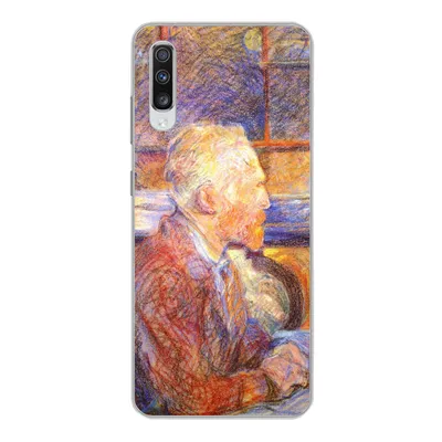 Produktbild von MuchoWow® Handyhülle Schutzhülle Hülle für Samsung Galaxy A70 Porträt von Henri de Toulouse-Lautrec - Vincent van Gogh Silikon Softcase Handy Hülle - Schutzhaube