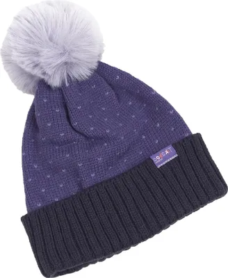 Immagine prodotto di Tikaboo - Cappello a pompon per bambini ER2184 (da 5 a 8 anni) (Viola)