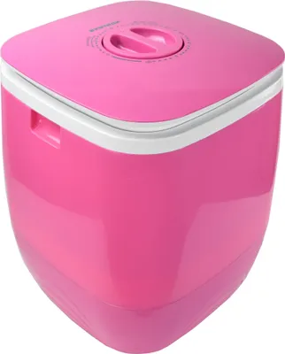 Image de Syntrox 2,0 Kg machine à laver mini machine à laver avec minuterie et essorage 150 W rose