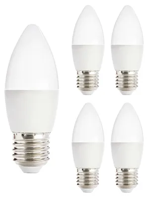 Produktbild von Kobi E27 LED Kerzenlampe 6W 470lm 4000K 230V 5 Stück