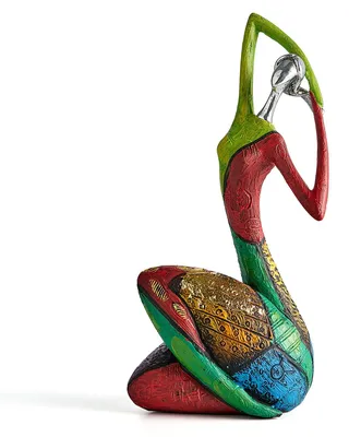 Abstrakte Frauen-Skulptur, 27 cm, Harz, modern, Wohnzimmer-Deko