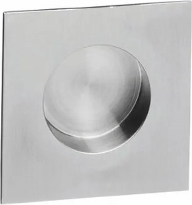 Produktbild von Griffmuschel Eckig Ø52/85 mm Edelstahl gebürstet