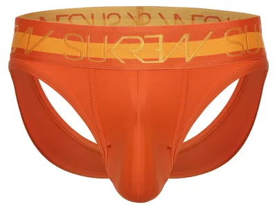 Image de SUKREW - Sous-vêtement String Hommes - V-Thong Jaffa Orange - 1x Taille XXL