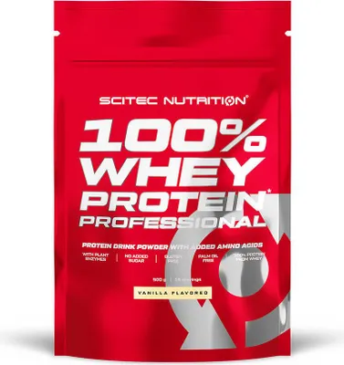 Image de Whey protéine - Scitec Nutrition - 100% WHEY PROFESSIONAL (500G) - Saveur Vanille