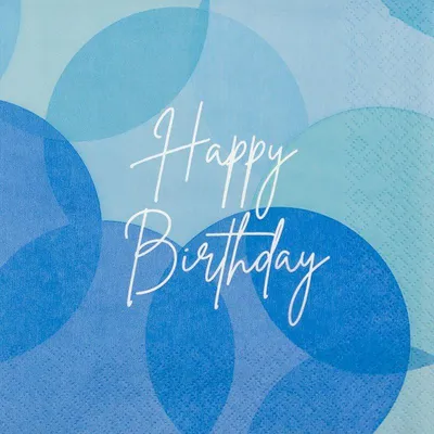 Produktbild von Servietten 33x33 cm - Birthday blue