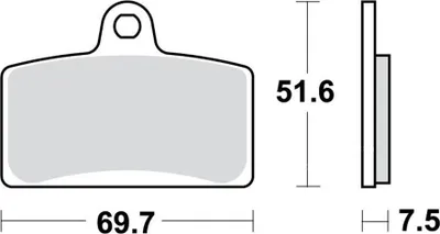 Zdjęcie produktu dla Klocki Hamulcowe Moto (Organic) Derbi Gpr 50 2T (09-)
