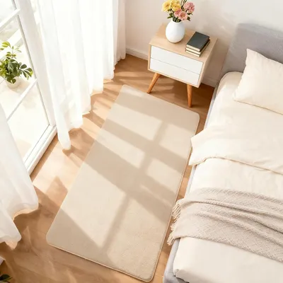 Produktbild von Teppich 80x150 cm, beige, Kurzflor, für Wohnzimmer