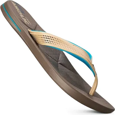 Produktbild von Rider Herren Flip Flops Sommer Schuhe Badelatschen Pantoletten Slides Braun Gr.39/40