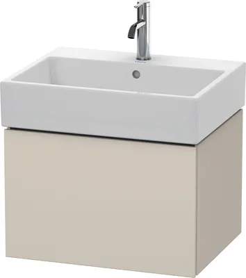Produktbild von Waschtischunterbau L-CUBE 394x584x459mm taupe supermatt taupe supermatt