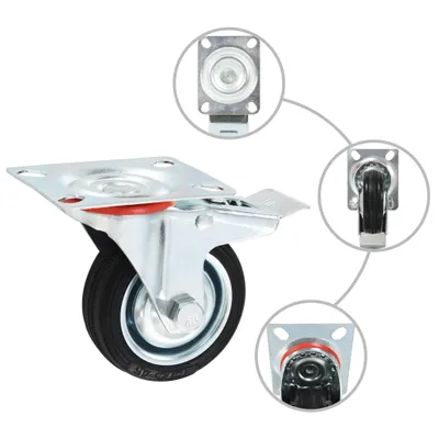 Zdjęcie produktu dla vidaXL 32 szt. Kółka skrętne 75 mm